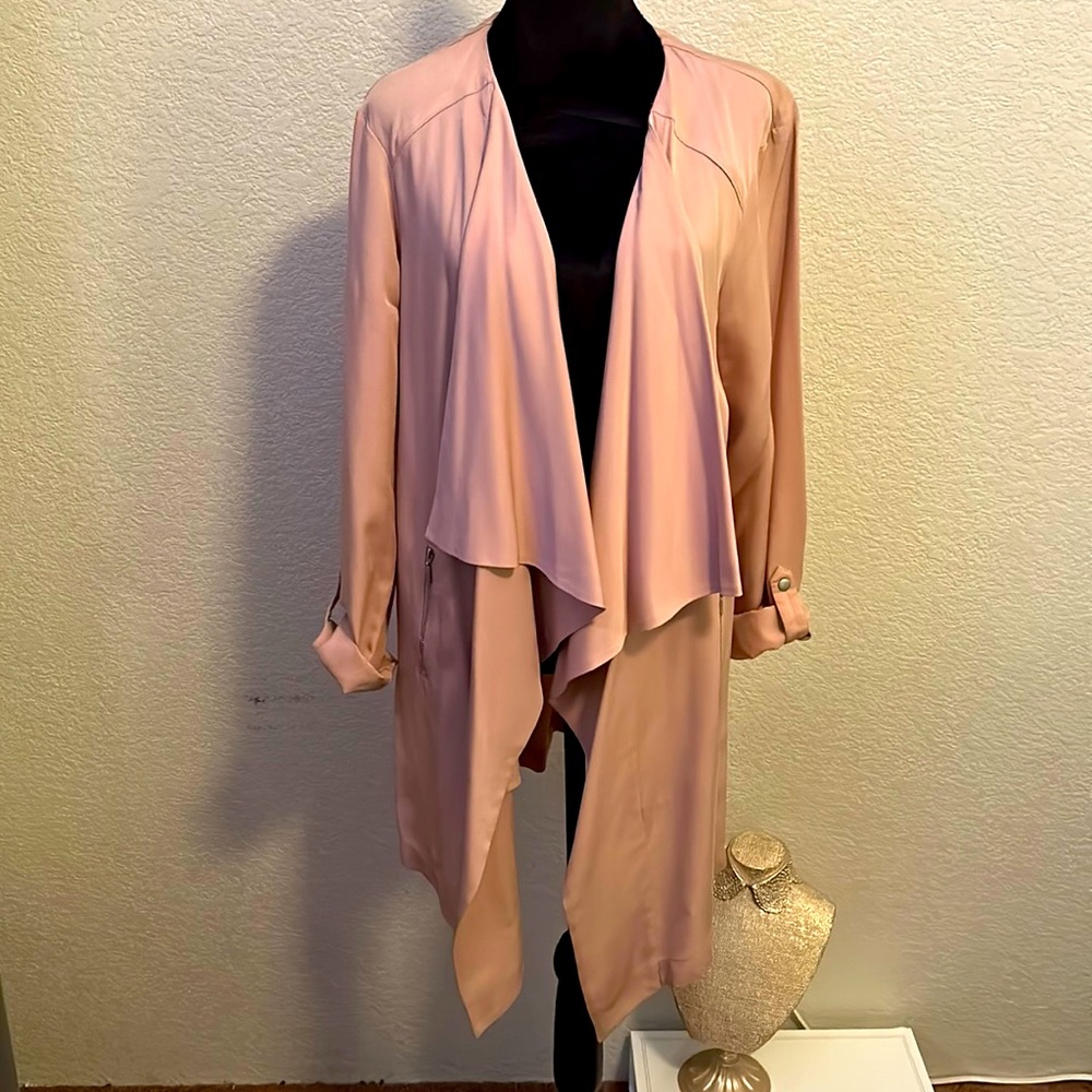 Beautiful Dusty Rose Draped Jacket